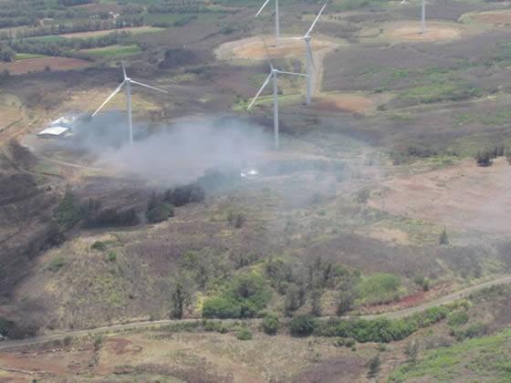 Kahuku wind farm fire spreads concerns over future projects